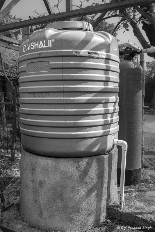 Innovative Water Supply System from Mining Pit - The tank for storage of treated drinking water