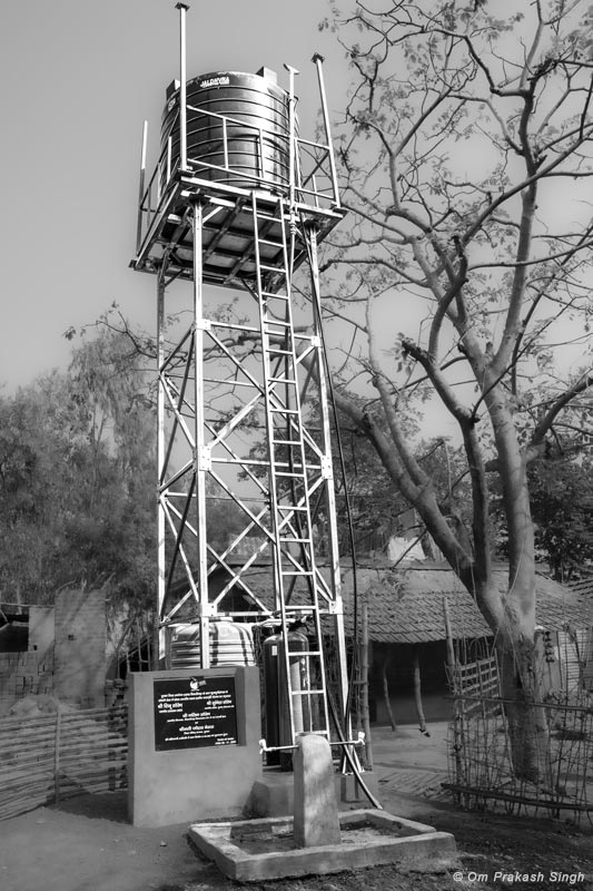 Innovative Water Supply System from Mining Pit - The water supply infrastructure inside Santal Tola