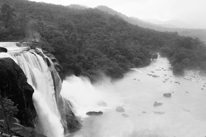 Athirapally Falls on river Chalakudy in Western Ghats, Kerala