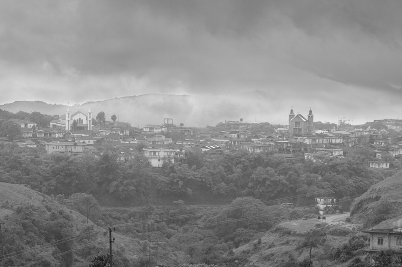 Continuous mist hangs over Mawsynram almost throughout the monsoon season, reducing visibility to near zero. It is the wettest place known in the world.