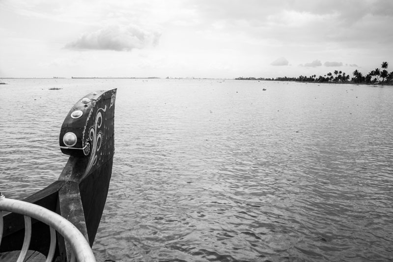 Vembanad Lake in Alapuzzha district, Kerala - the longest lake in India