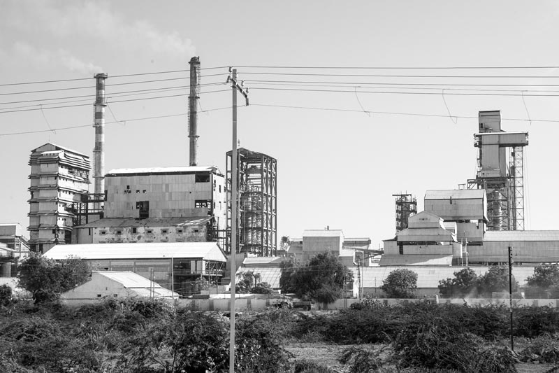 Water for industrial production - A manufacturing industry in Bhachau, Kutch district, Gujarat